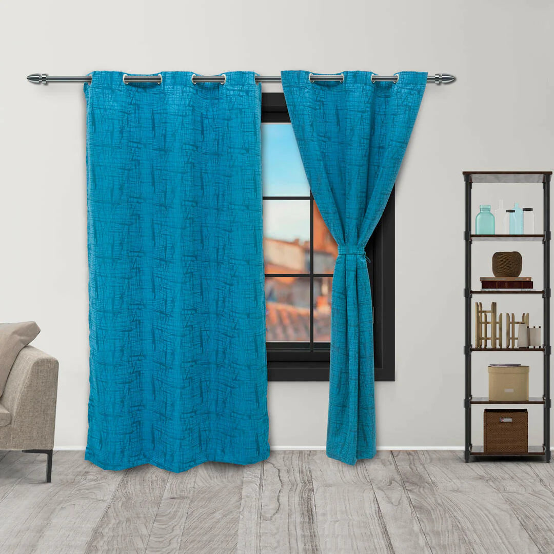 Cortinas Yacard 2 En 1 con velo