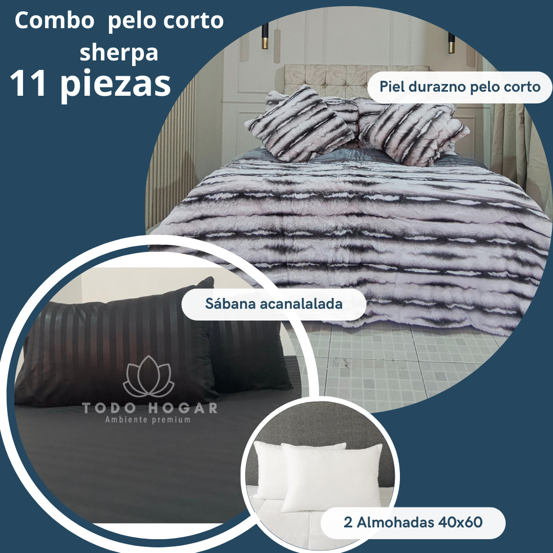 Súper combo 11 Piezas - Pelo Corto Sherpa