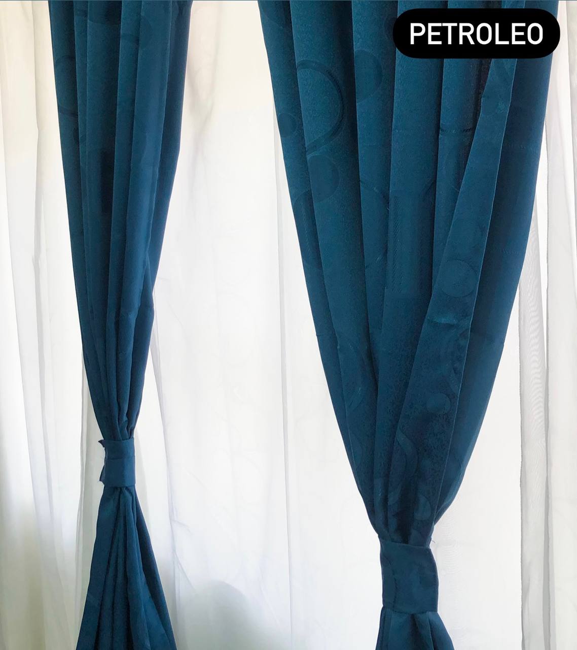 Cortinas Yacard 2 En 1 con velo