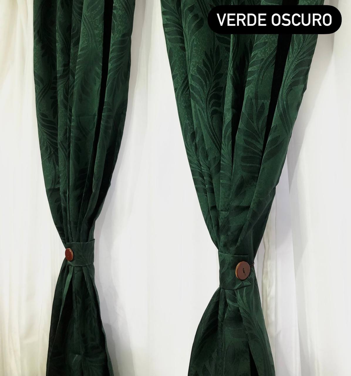 Cortinas Yacard 2 En 1 con velo