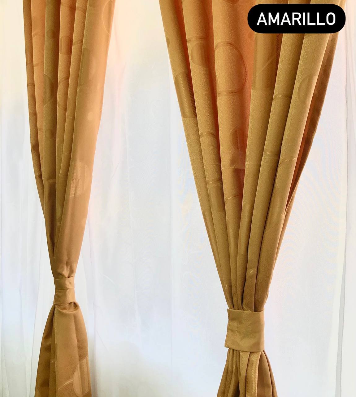 Cortinas Yacard 2 En 1 con velo