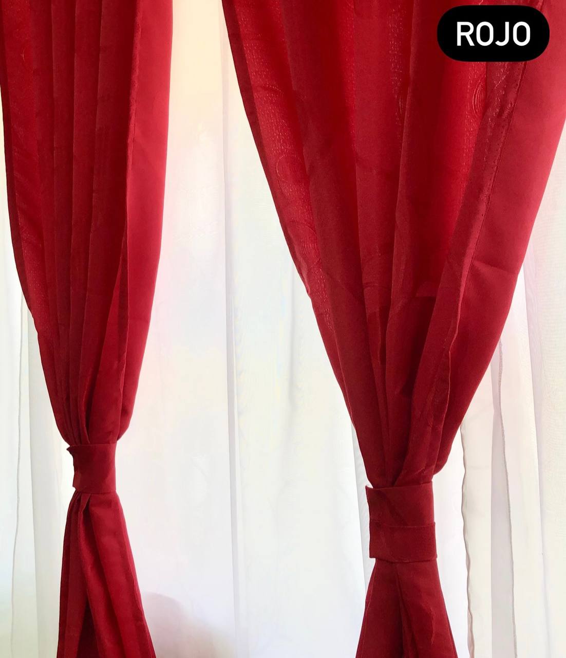Cortinas Yacard 2 En 1 con velo