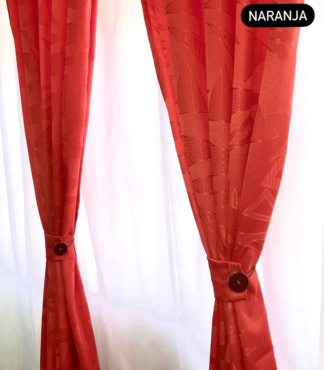 Cortinas Yacard 2 En 1 con velo