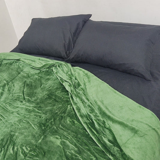 Cobija piel de durazno - Verde