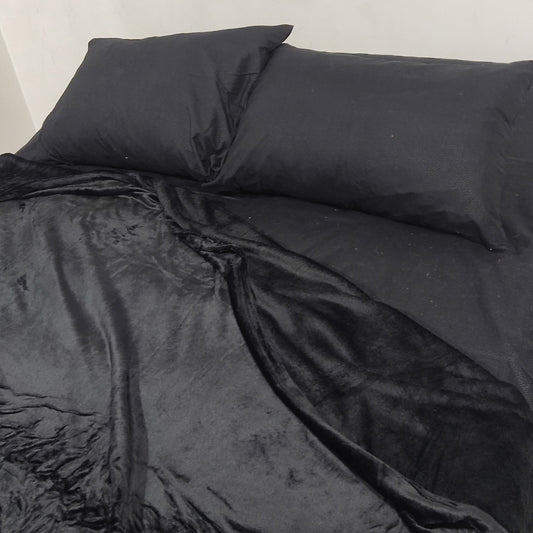 Cobija piel de durazno Negro