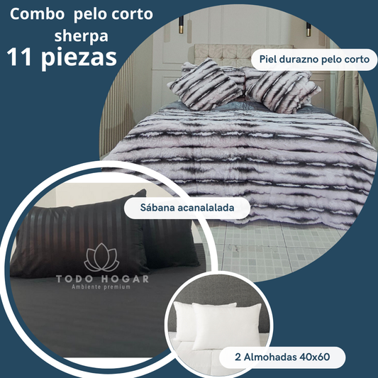 Súper combo 11 Piezas - Pelo Corto Sherpa