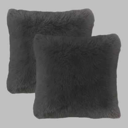 Cojines Peludos - Negro